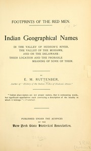 Cover of: Footprints of the red men by Edward Manning Ruttenber