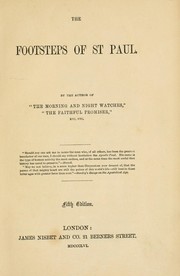 Cover of: The footsteps of St. Paul by John R. Macduff