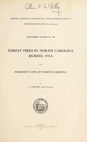 Cover of: Forest fires in North Carolina during  by J. S. Holmes