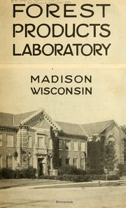 Cover of: Forests products laboratory