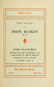 Cover of: Fors clavigera by John Ruskin