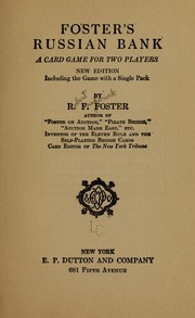 Cover of: Foster's Russian bank by Foster, R. F.