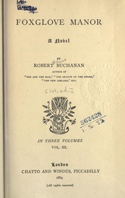 Cover of: Foxglove Manor, a novel by Robert Williams Buchanan