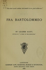 Cover of: Fra Bartolommeo by Leader Scott