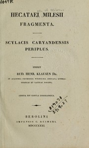 Cover of: Fragmenta: Scylacis Caryandensis