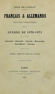 Français & allemands by Dick de Lonlay