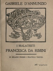 Cover of: Francesca da Rimini by Gabriele D'Annunzio