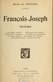 Cover of: François-Joseph intime