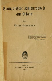 Cover of: Französische Kulturarbeit am Rhein