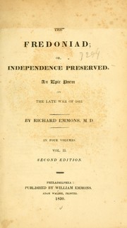 Cover of: The fredoniad, or Independence preserved: and epic poem on the late war of 1812