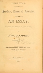 Cover of: Frontenac, Lennox & Addington