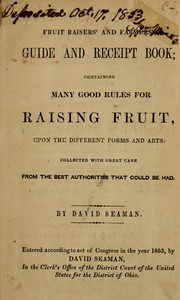 Cover of: Fruit raisers and farmer's guide and receipt book