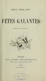 Cover of: Fêtes galantes