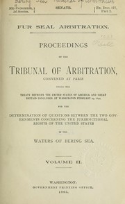 Cover of: Fur seal arbitration: Proceedings