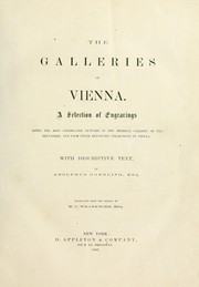 Cover of: The galleries of Vienna by ADOLPH GOERLING