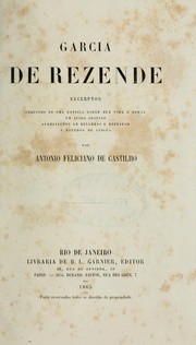Cover of: Garcia de Rezende by Garcia de Resende