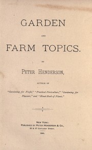 Cover of: Garden and farm topics