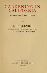 Cover of: Gardening in California
