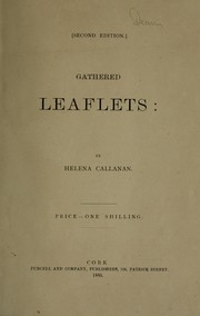 Cover of: Gathered leaflets.