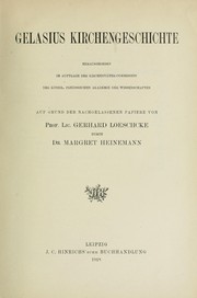 Cover of: Gelasius Kirchengeschichte