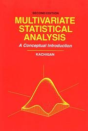 Multivariate statistical analysis by Sam Kash Kachigan