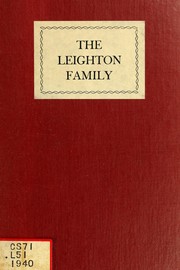 Cover of: A genealogical sketch of a Dover, N.H., branch of the Leighton family
