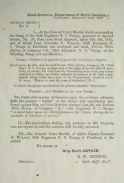 Cover of: General orders, no. 3. by Confederate States of America. Army. Dept. of North Carolina