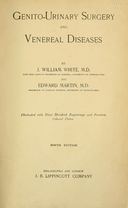 Cover of: Genito-urinary surgery and venereal diseases