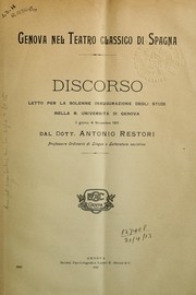 Cover of: Genova nel Teatro classico di Spagna