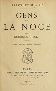 Cover of: Gens de la noce