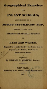 Cover of: Geographical exercises for infant schools