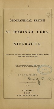 Cover of: A geographical sketch of St. Domingo, Cuba