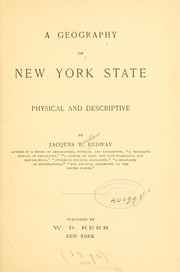 Cover of: A geography of New state | Redway, Jacques Wardlaw