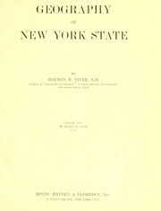 Cover of: Geography of New York state