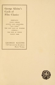 Cover of: George Kleine