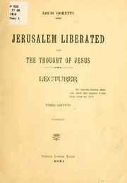 Gerusalemme liberata ed il pensiero di Gesù ... by Luigi Goretti