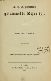 Cover of: Gesammelte Schriften by E. T. A. Hoffmann