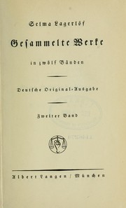 Cover of: Gesammelte Werke, in zwölf Bänden: Deutsche Original-Ausg