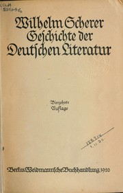 Cover of: Geschichte der deutschen Literatur