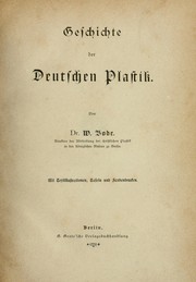Cover of: Geschichte der deutschen Plastik
