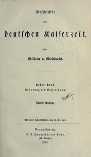 Cover of: Geschichte der deutschen Kaiserzeit