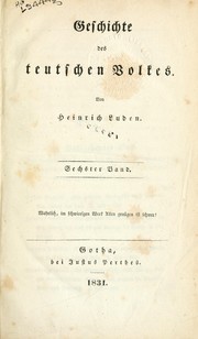 Cover of: Geschichte des teutschen Volkes