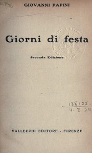 Cover of: Giorni di festa