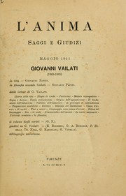 Cover of: Giovanni Vailati, 1863-1909