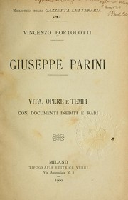 Cover of: Giuseppe Parini: vita, opere e tempi, con documenti inediti e rari