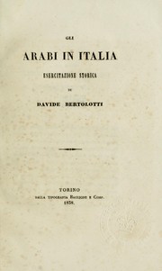 Gli Arabi in Italia by Davide Bertolotti