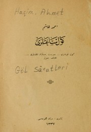 Cover of: Göl sa'atleri by Ahmet Haşim