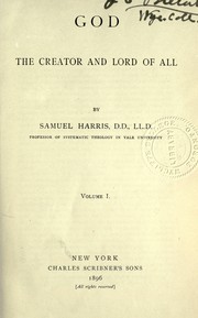 Cover of: God the creator and Lord of all
