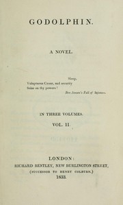 Cover of: Godolphin, a novel by Rosina Bulwer Lytton Baroness Lytton