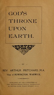 Cover of: God's throne upon earth